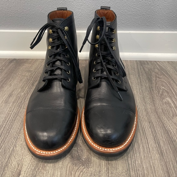 J Crew Mens Kenton Leather cap-tow Boots - Picture 1 of 11